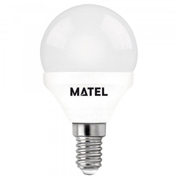 Bomb.led esferica  regulable e14 7w.cali (caja de 6 unidades)