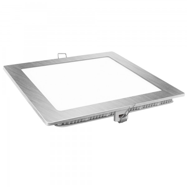 Downlight led cuadrado plata  6w.neutra