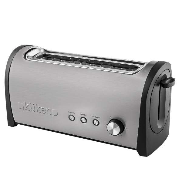 Tostadora inox.2pc.1000w.grande kuken