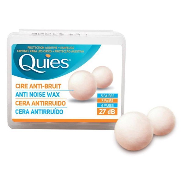 Quies Tapones Oidos Cera Antirruido 6 Unidades