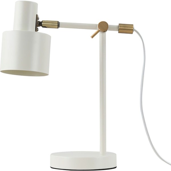 Lámpara de mesa serantes, 1xe27, color blanco roto, 300 x 140 x 351 mm